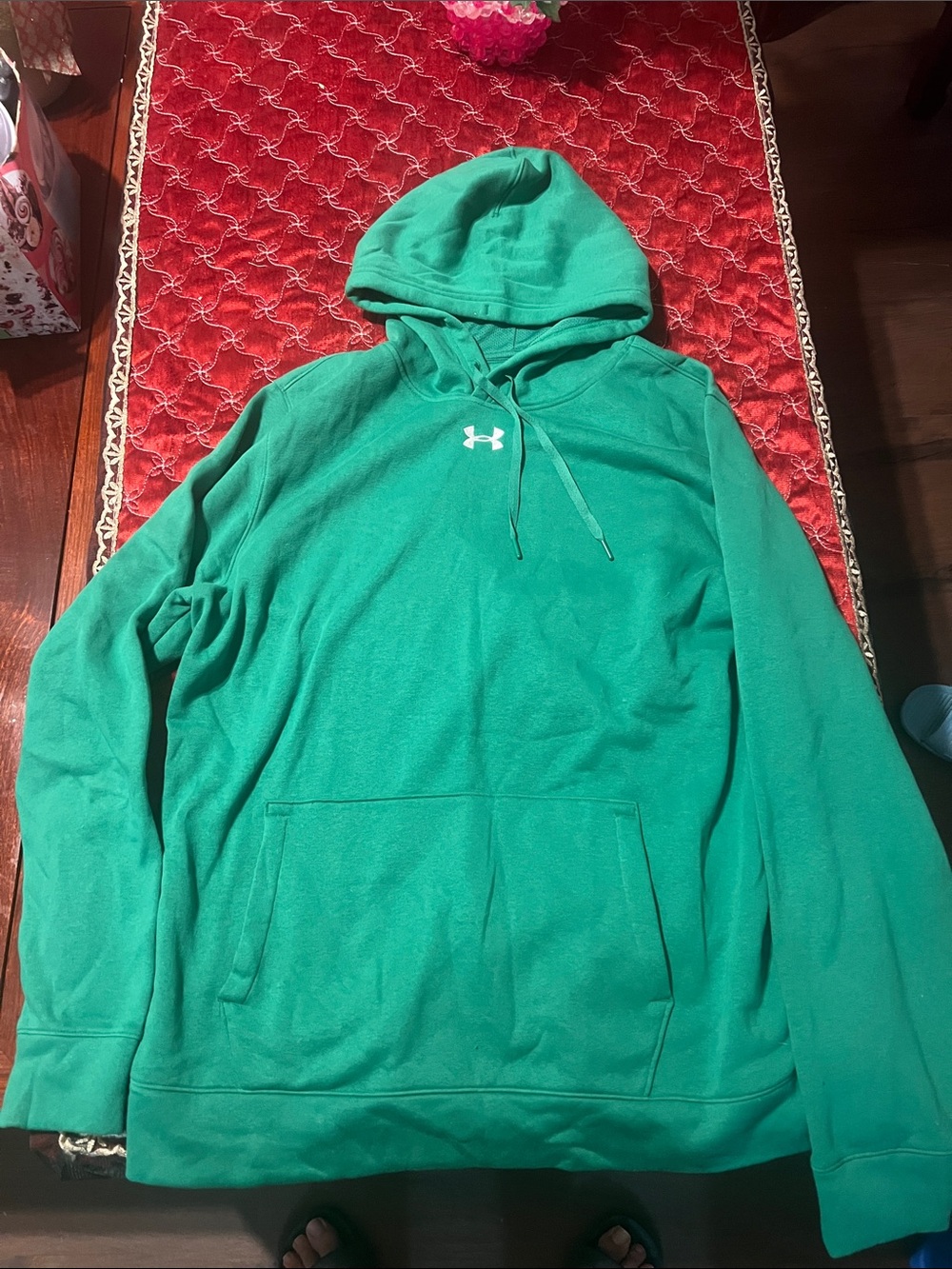 Under Armour Men’s Green Pullover Hoodie Sweatshirt